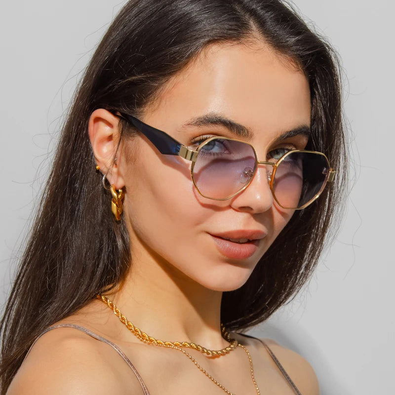 Hexa Gold Frame Sunnies
