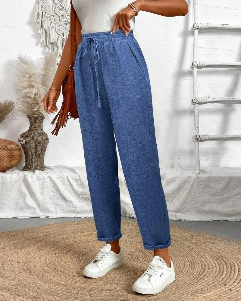 High Waist Tapered Pants