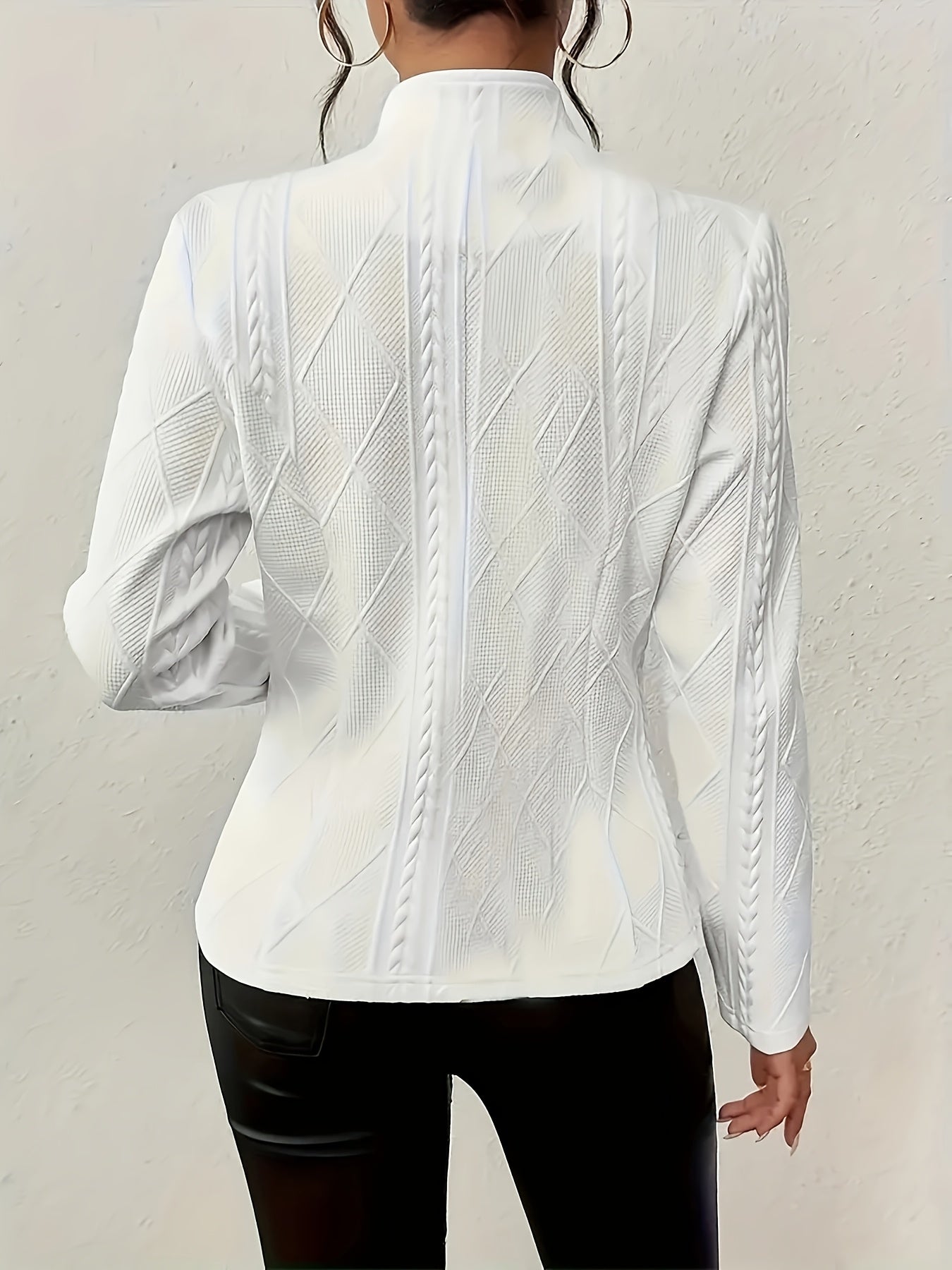 Cable Knit Blazer Jacket