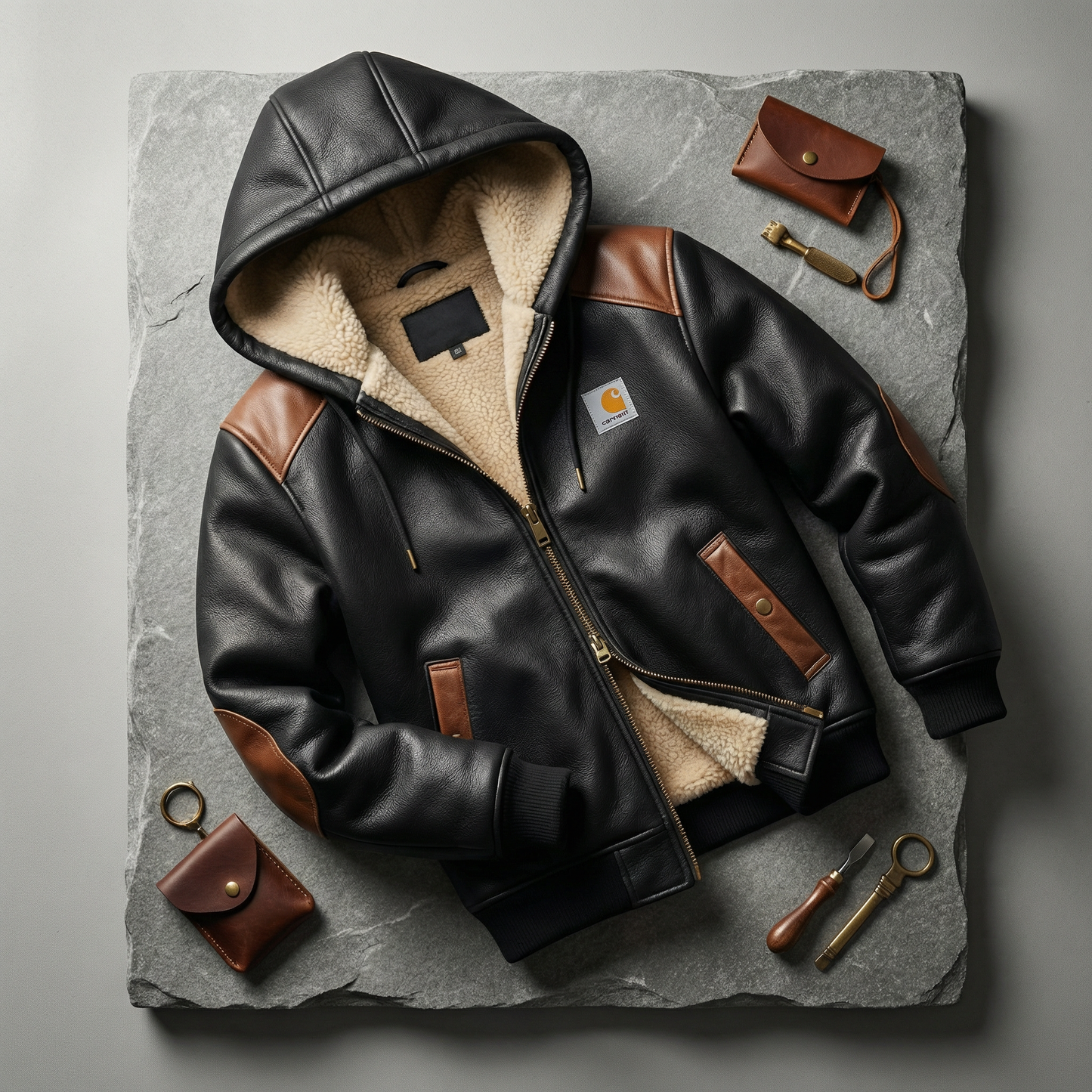 THE IRONFORGE LEATHER BOMBER