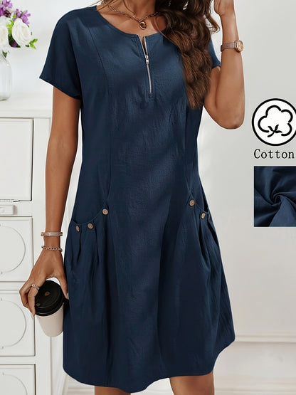 Everyday Ease Zip Dress