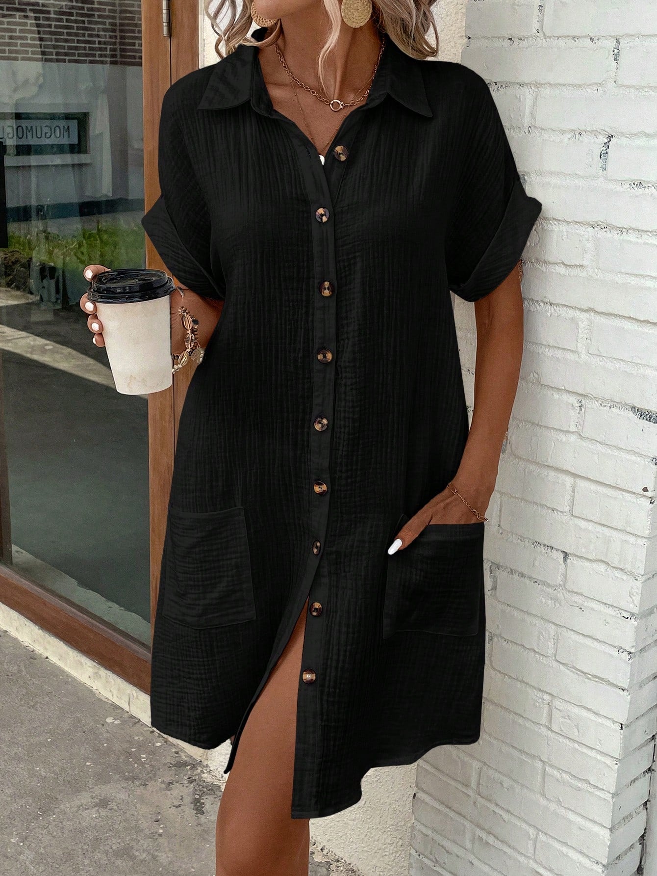 CottonEase Shirt Dress
