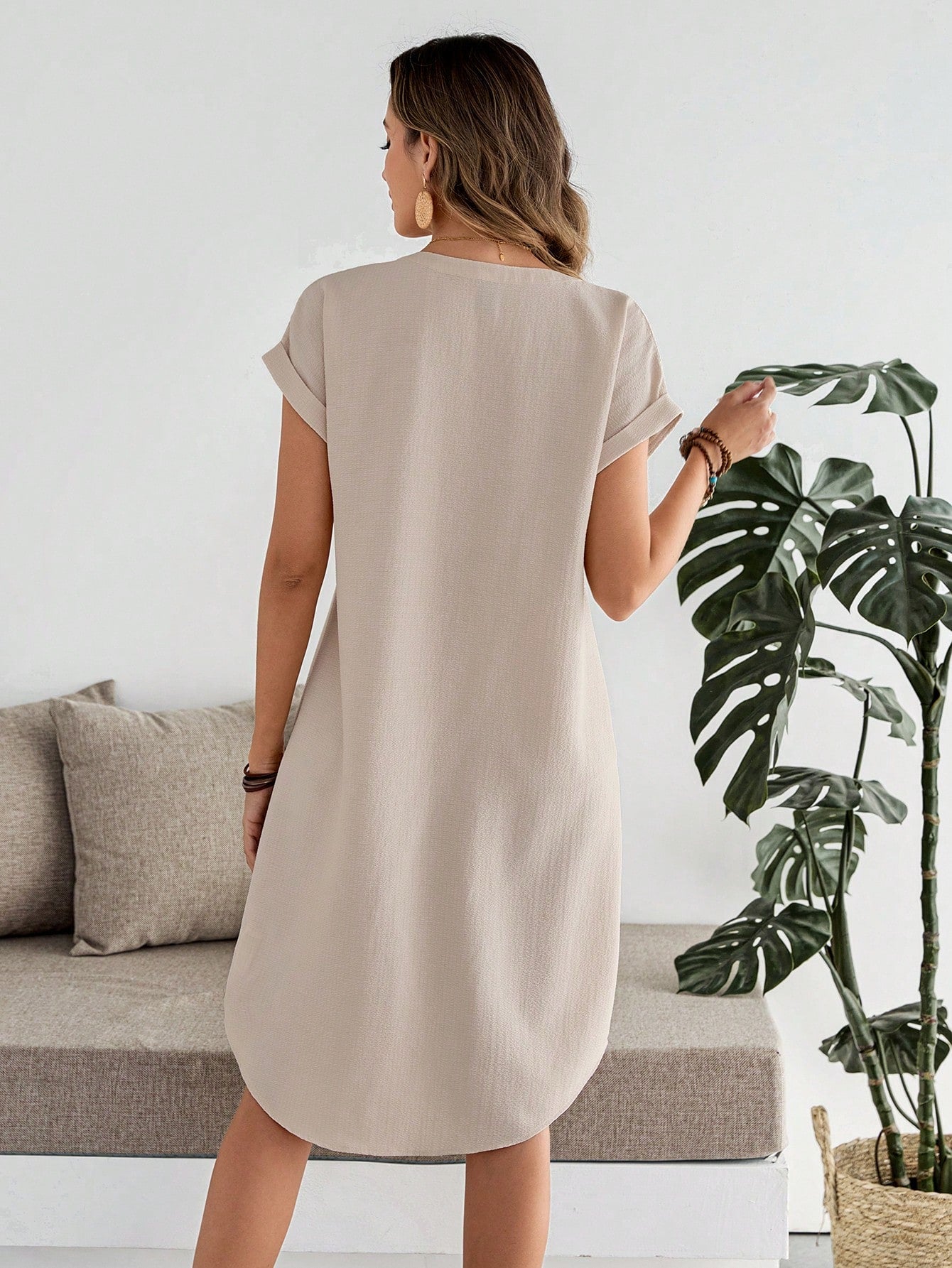 Driftwood Button Dress