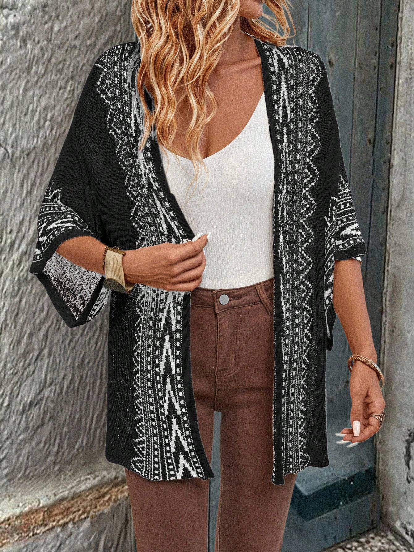 Tribal Knit Kimono