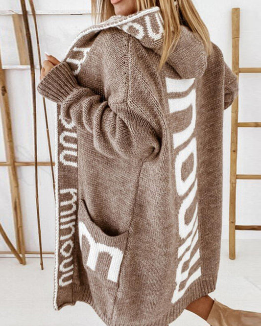 StreetScript Hooded Cardigan