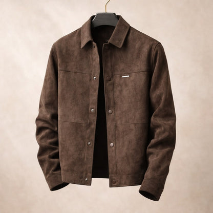 Anton Suede Texture Leather Jacket