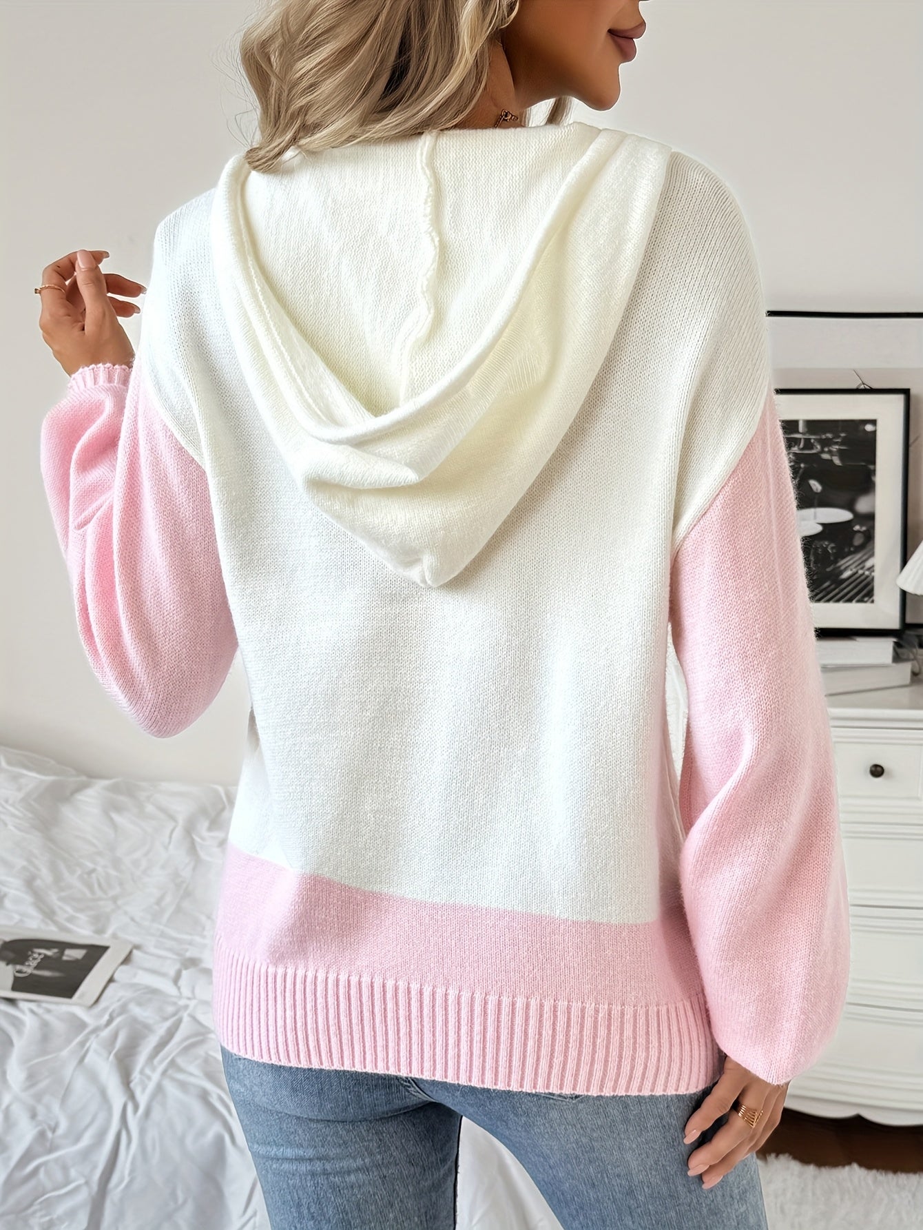 PastelBloom Hooded Cardigan