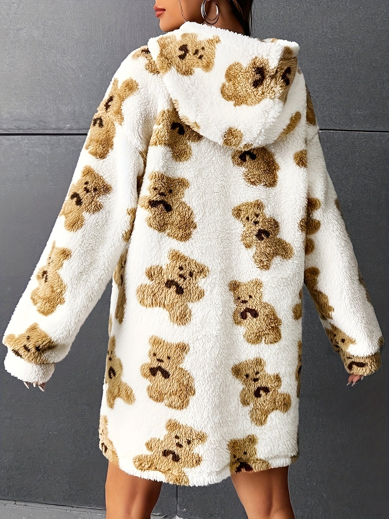 Oversized teddy bear fleece