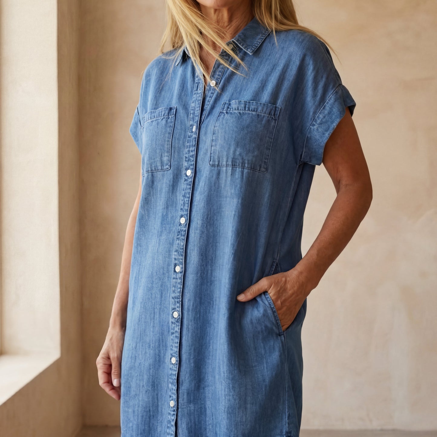 Solène Denim Dress