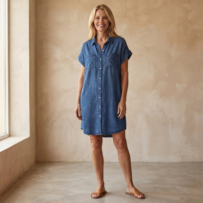 Solène Denim Dress