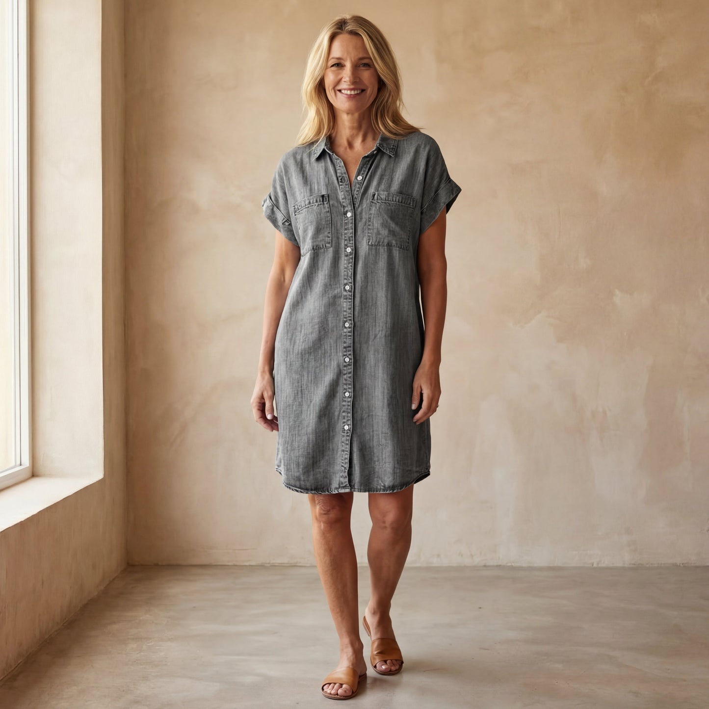 Solène Denim Dress