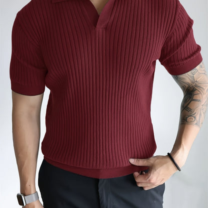 Nico Ribbed Knit Polo