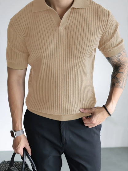 Nico Ribbed Knit Polo