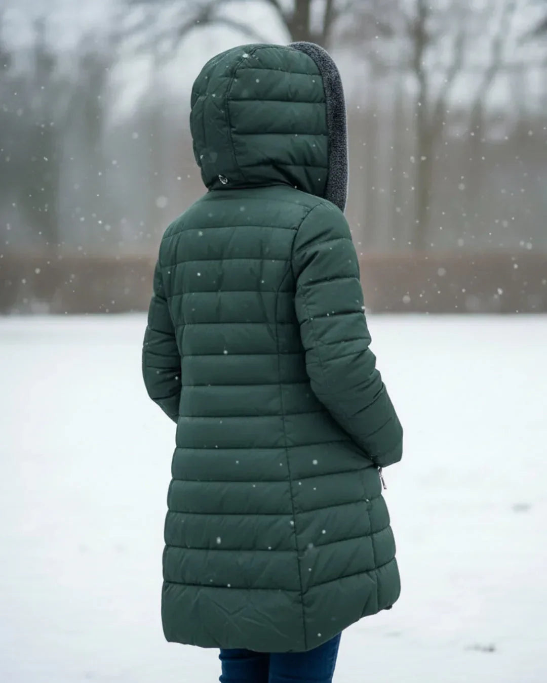 MARIA FLEECE PUFFER COAT