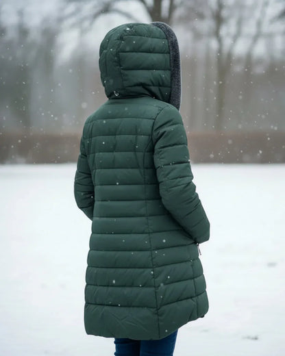 MARIA FLEECE PUFFER COAT