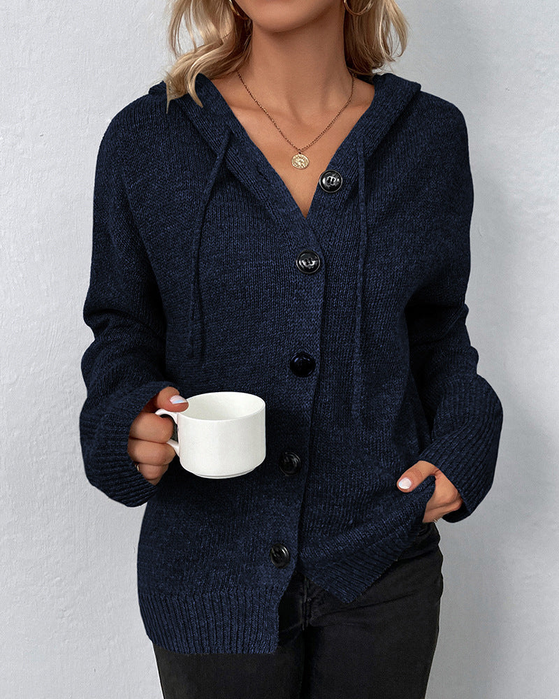 CozyKnit Hooded Cardigan