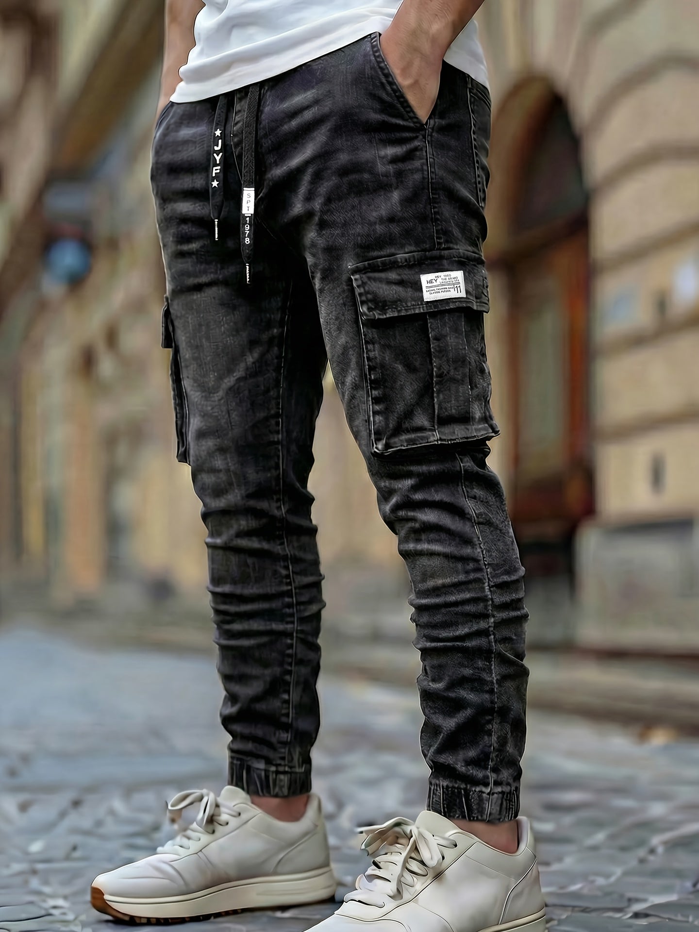 StreetForge Denim Cargo Jogger