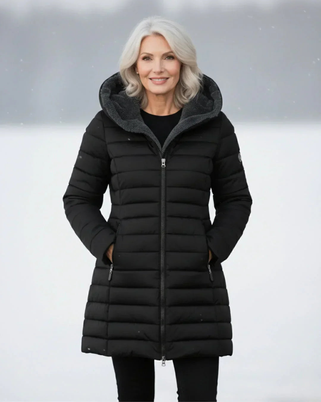 MARIA FLEECE PUFFER COAT