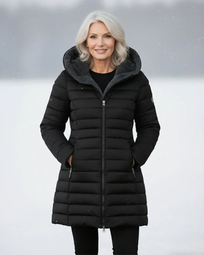 MARIA FLEECE PUFFER COAT