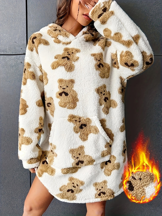 Oversized teddy bear fleece