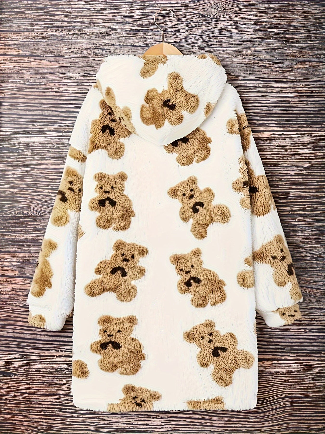 Oversized teddy bear fleece