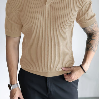 Nico Ribbed Knit Polo
