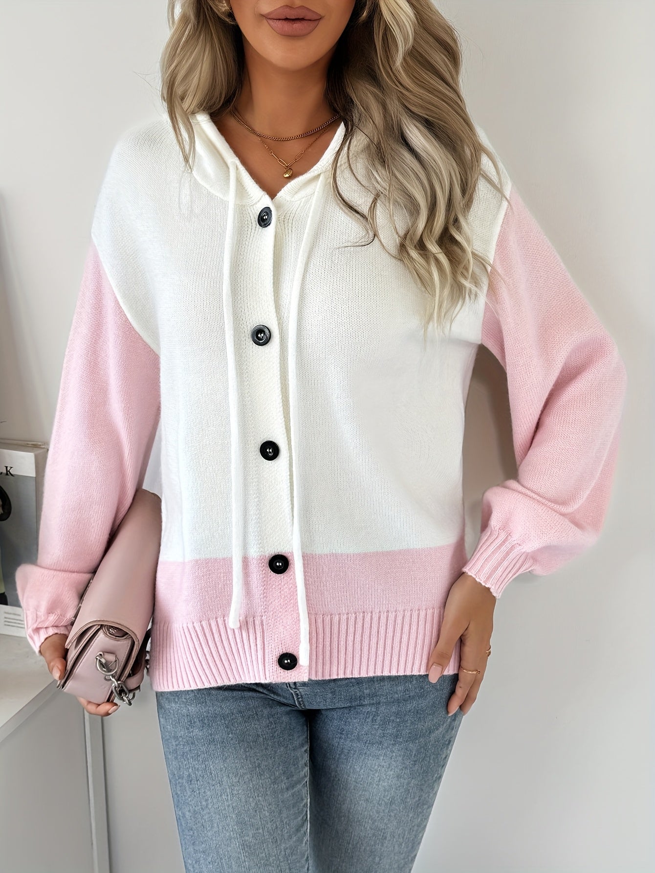 PastelBloom Hooded Cardigan