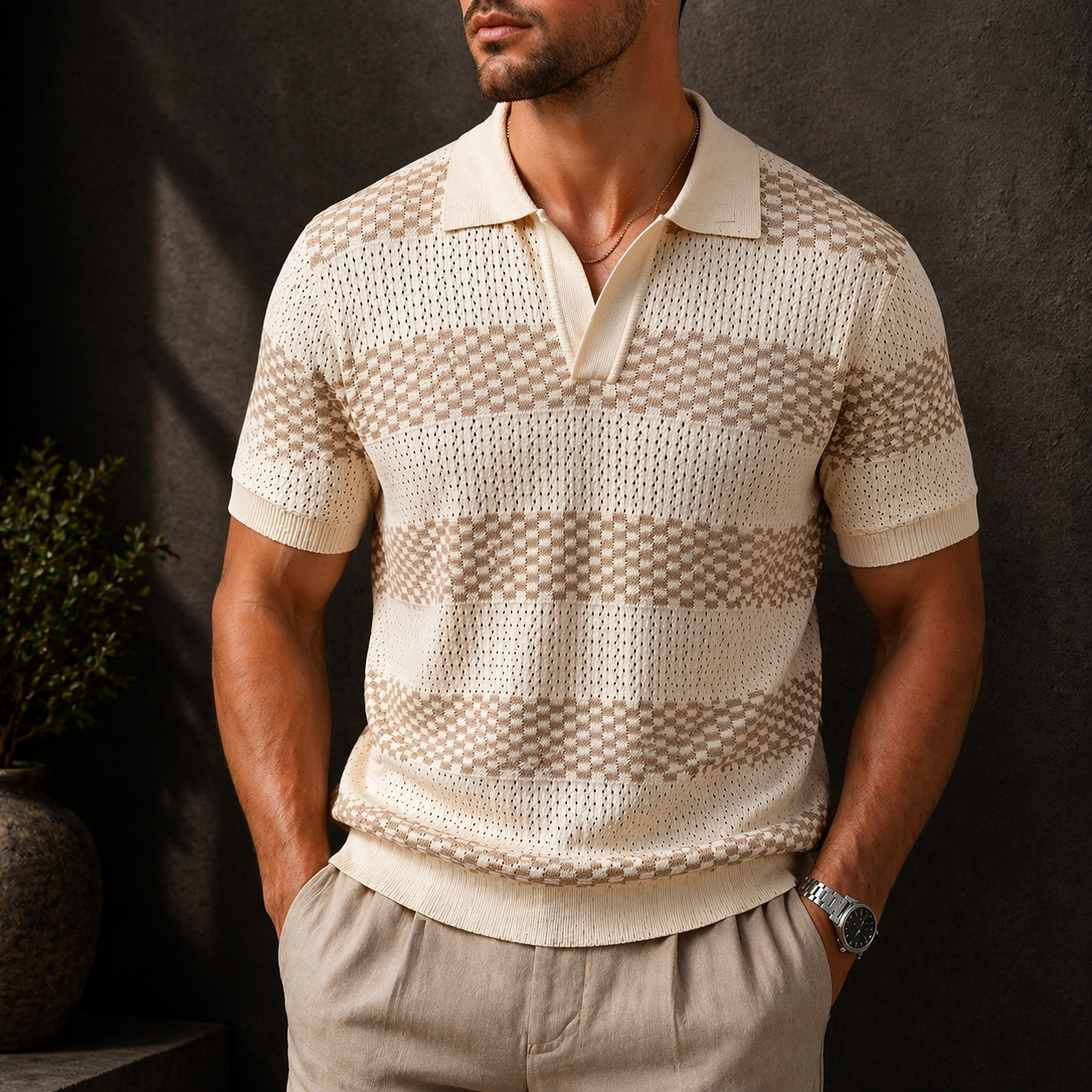 Aldridge Vintage Knit Polo
