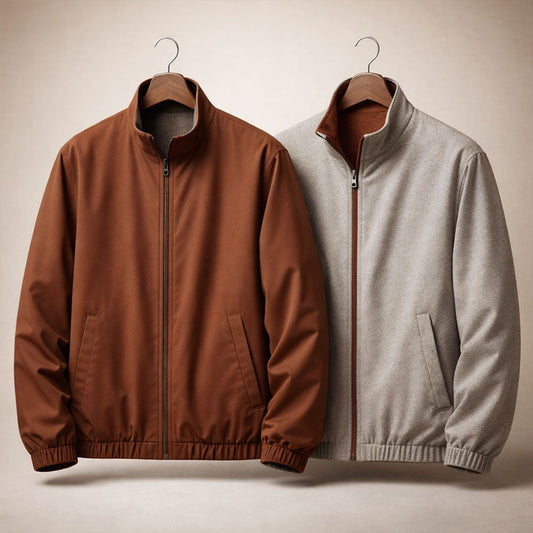 DUALSTYLE CORDUROY BOMBER 2 IN 1 JACKET