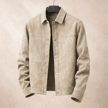 Anton Suede Texture Leather Jacket