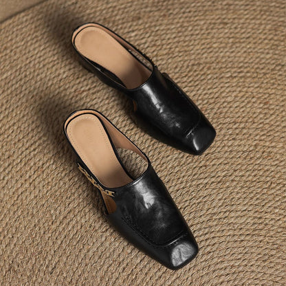 Avella Leather Mules
