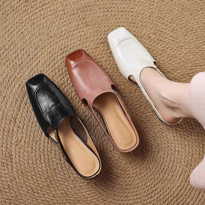 Avella Leather Mules