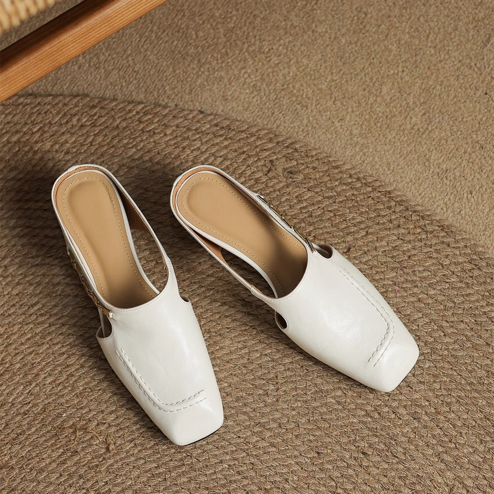 Avella Leather Mules