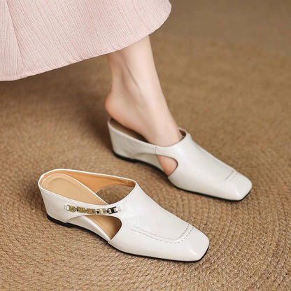Avella Leather Mules