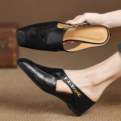 Avella Leather Mules