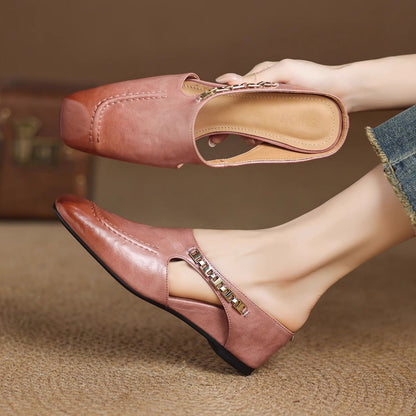 Avella Leather Mules