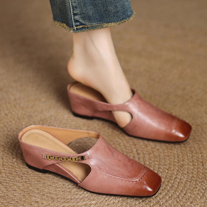 Avella Leather Mules