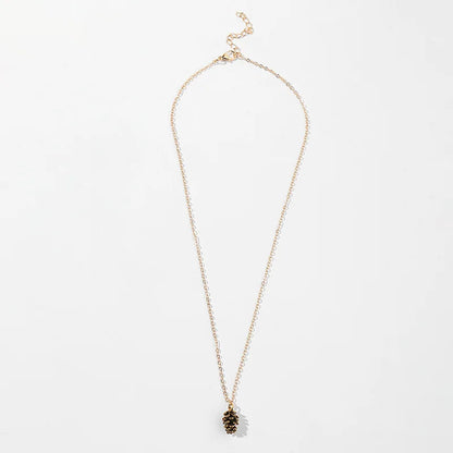 Pinecone Charm Necklace
