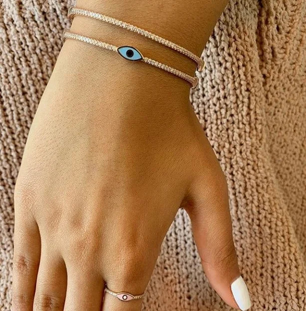Rose Eye Bangle