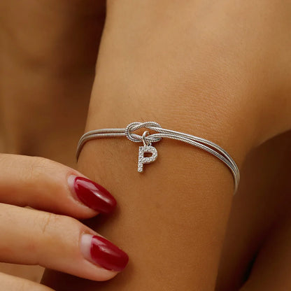Custom Letter Charm Bracelet