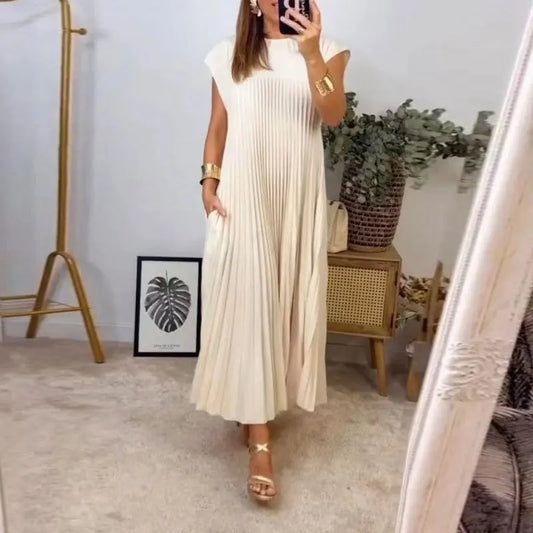 Grace - Pleated Maxi Dress
