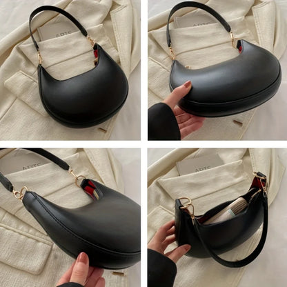 Crescent Luxe Shoulder Bag
