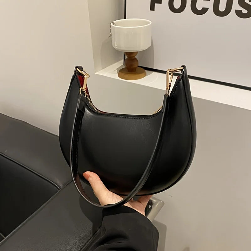 Crescent Luxe Shoulder Bag