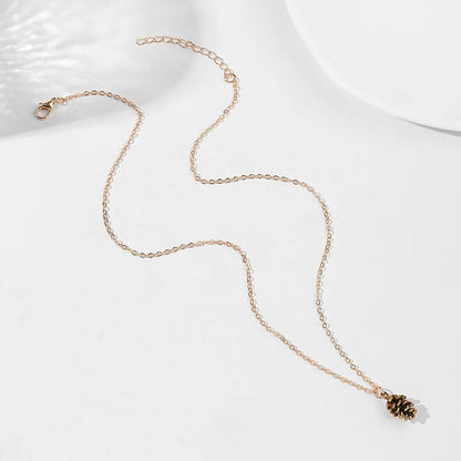 Pinecone Charm Necklace