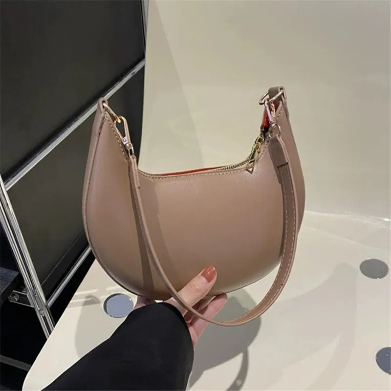 Crescent Luxe Shoulder Bag