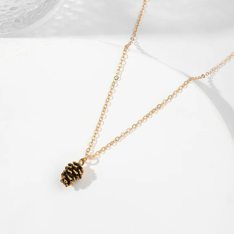 Pinecone Charm Necklace