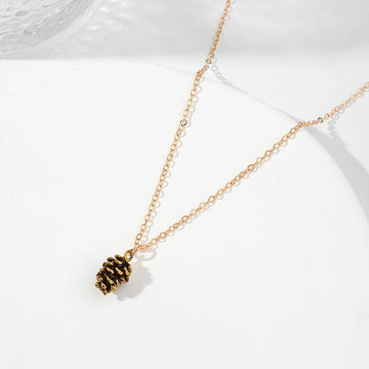 Pinecone Charm Necklace