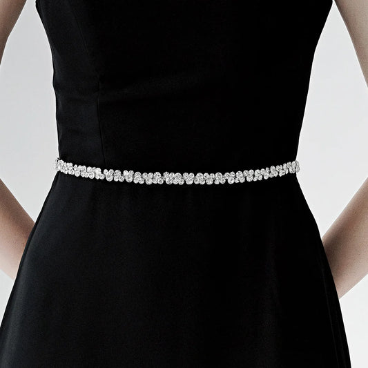 Luna Crystal Petal Belt