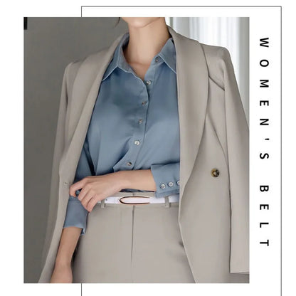 Lina Gold-Buckle Belt