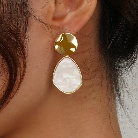 Alma Shell Drop Earrings